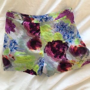 ASOS tailored floral shorts